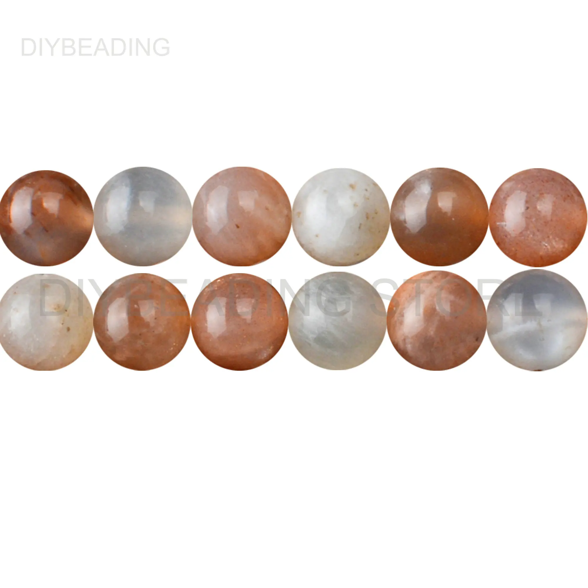 Healing Stone Beads for Bracelet Making Undyed 100 Natural Mixed Moonstone Precious Beads Online Lots Supply Smooth Round 4-12mm