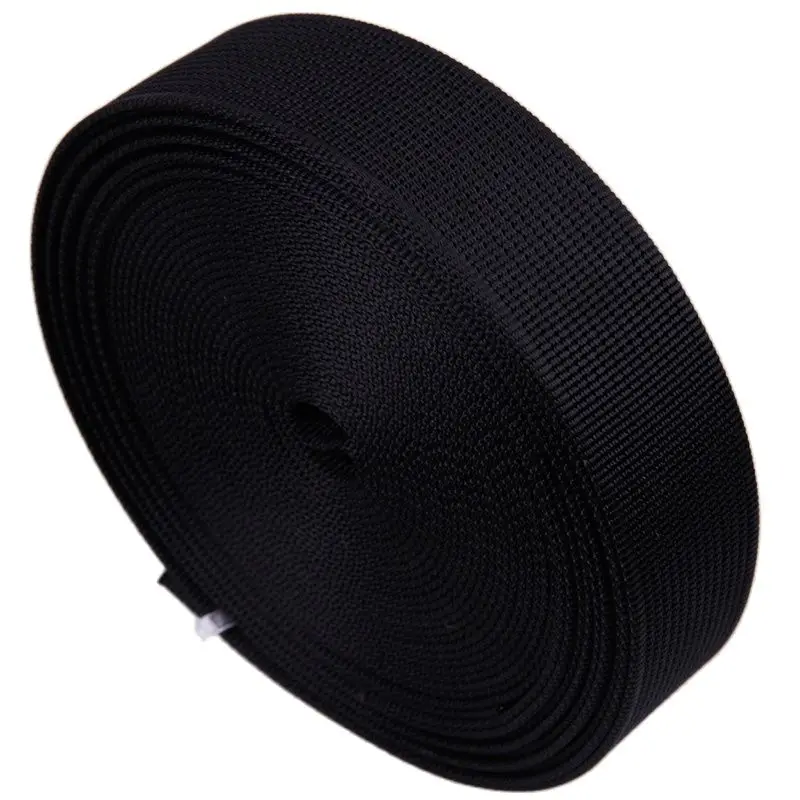 

Nylon Stripe Webbing 1.2" Black Color