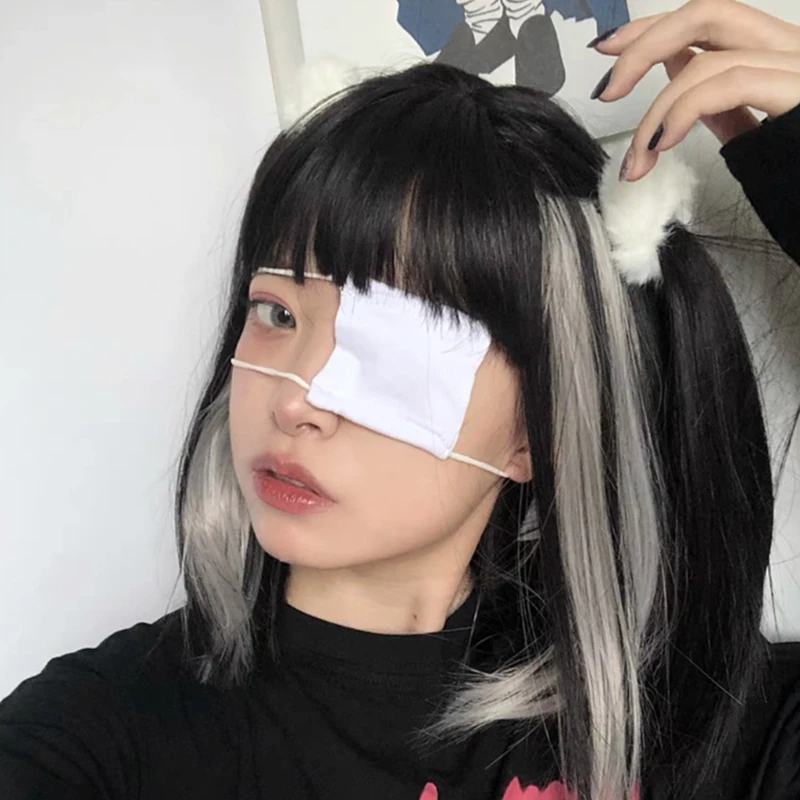 Einstellbare Gothic Eye Patches Bequem Platz Einzigen Auge Abdeckungen Cosplay Thema Party Zubehör Halloween Requisiten