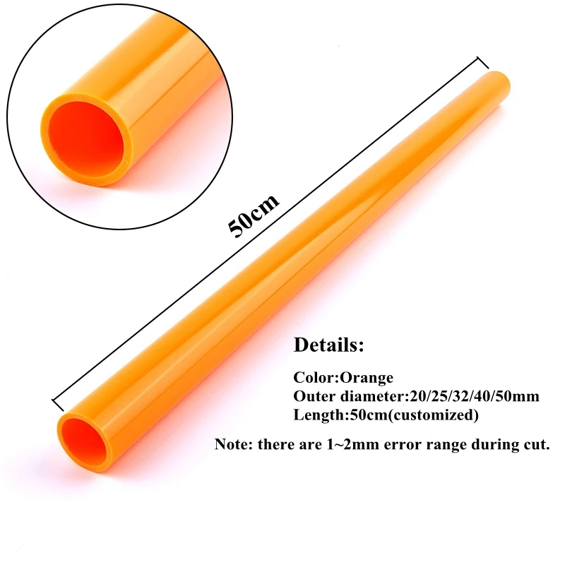 2 sztuk O.D 16 ~ 110mm rura PVC akwarium zaopatrzenia w wodę rura pcv nawadnianie ogrodu podlewanie armatura sadzenia rama 50CM długości