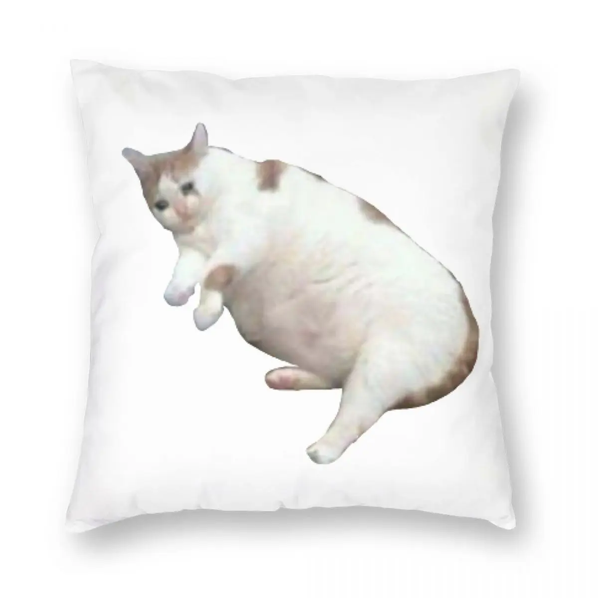 

Cat Square Pillowcase Polyester Linen Velvet Pattern Zip Decor Pillow Case Room Cushion Cover