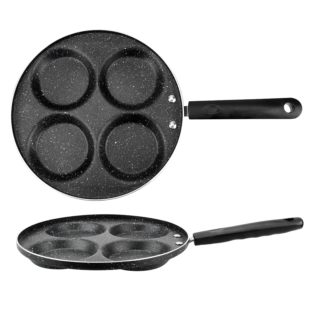 Breakfast Maker Non-stick Egg Pancake Steak Pan Thickened Omelet Pan 4/5/7-hole Frying Pot Cooking Egg Ham Pans No Oil-smoke