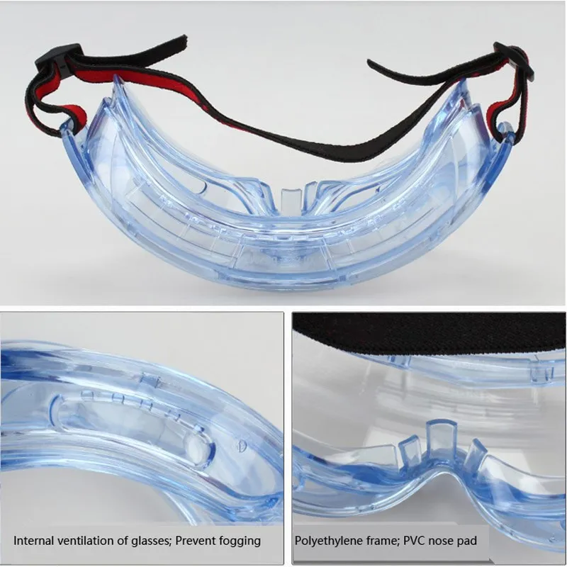 3M 1623AF Anti Chemical Splash Goggles Anti-Fog Safety Anti-UV Polycarbonate Goggles Vent Design Labor  Glasses