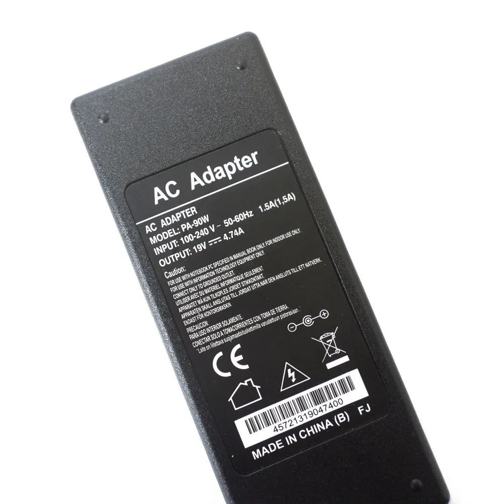 Adaptador de CA de 90W para ordenador portátil, cargador de batería para Toshiba Satellite P75, S55, S55t, L55, A500, L875-S7209, cable de fuente de alimentación, nuevo