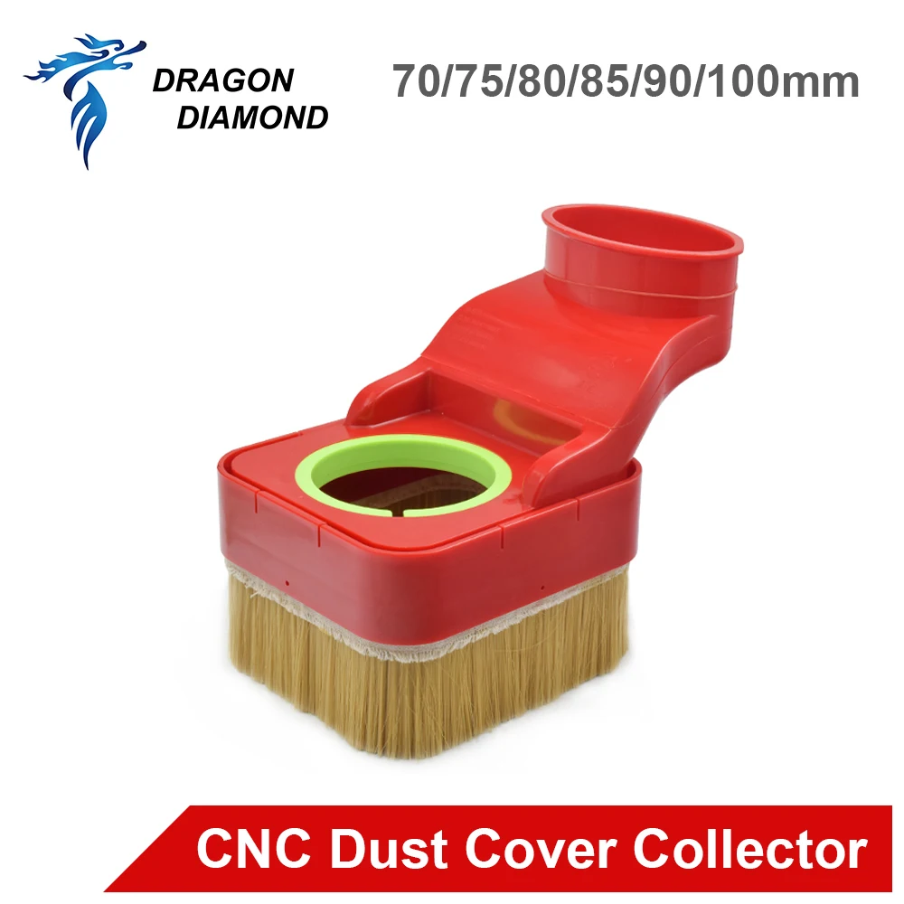 CNC Dust Cover, Brush, Free Fall Engraving Machine, 70/75/80/85/90/100mm Dust Collector For CNC Spindle Milling Machine