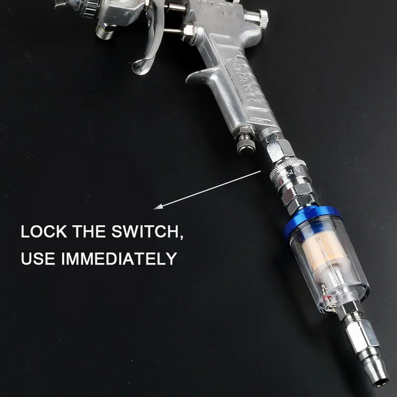 Pistola de pulverização regulador de ar compressor de ar óleo separador de água filtro regulador armadilha filtro pistola pulverizador adaptador pneumático