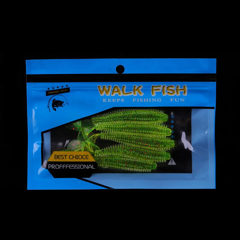 WALK FISH 60mm 90mm Soft Bait Vivid Swimbait Fishing Lure Shad Worm Artificial Fishing Bait Bass Pike Lure Silicone Wobbler Bait