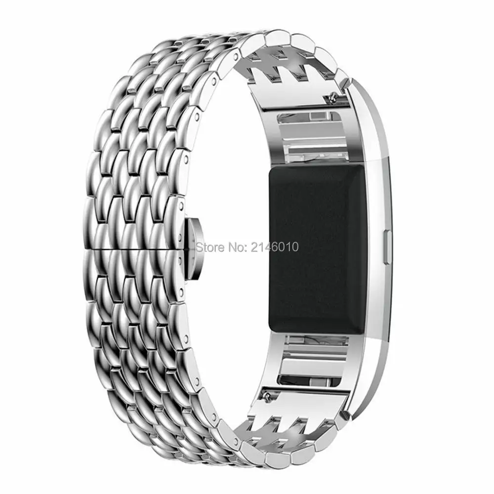 Metal Stainless Steel Strap Wrist Watch Band Bracelet For Fitbit Charge 2 / 2 HR