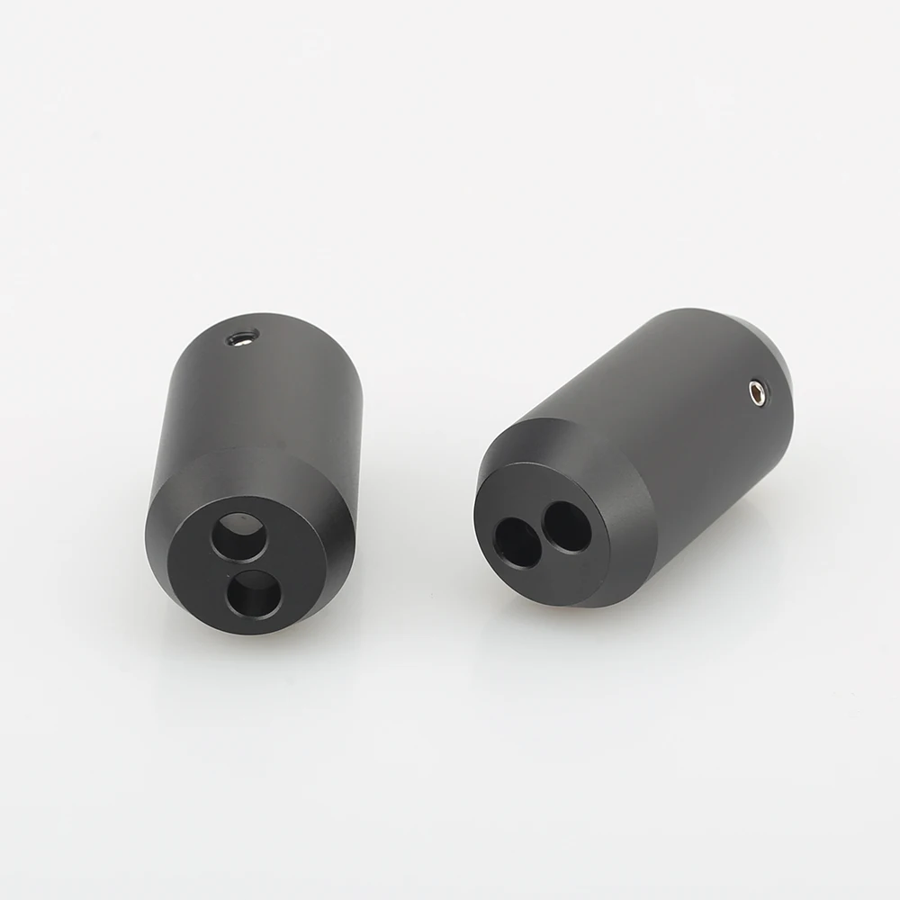 4 pezzi pantaloni Boot Y Splitter da 1 a 2 altoparlanti cavo RCA Audio connettore filo fai da te cavo altoparlante nero cavo pantaloni stivali