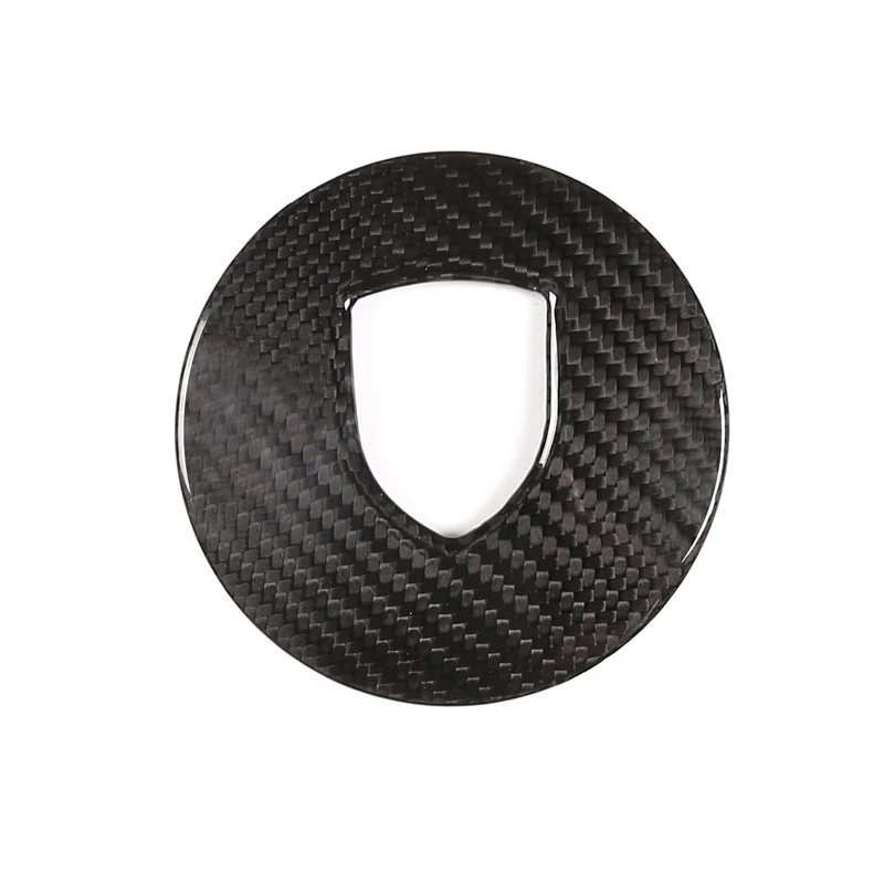 

Real Carbon Fiber Steering Wheel Center Logo Cover Trim Fit For Porsche Macan 2015-2020
