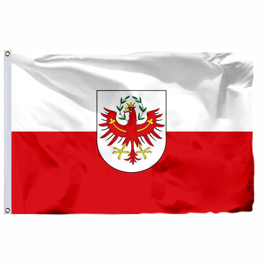 Austria Tirol State Flag 3X5FT 90X150CM 100D Polyester Lower Banner Vienna and Vorarlberg 2X3FT 60X90CM