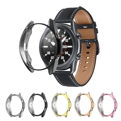 Plating TPU Case Bumper For Samsung Galaxy Watch 3 45mm 41mm Protective Cover For Samsung 3 Smartwatch Protector Frame Shell