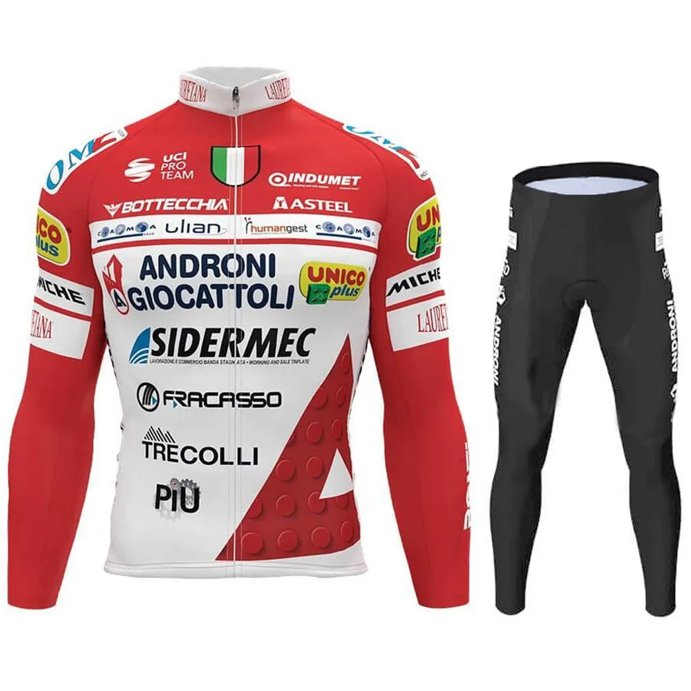 Spring Autumn Androni cycling Cycling Jersey Set Long Sleeve 2020 Italy Tour Cycling Clothing Men Road Bike Suit MTB Pants Wear