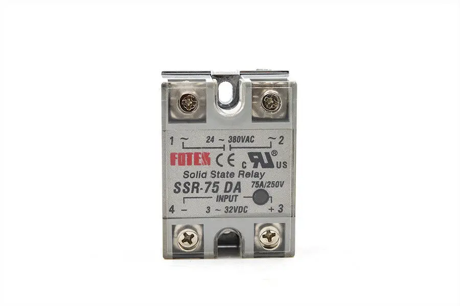 SSR-75DA Covered Solid State Module Relay DC 3-32V AC 24-380 V