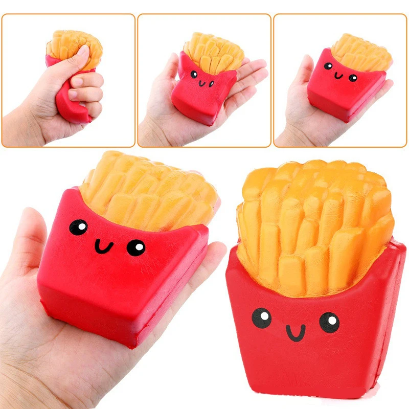 

Squishy Toy Cute French Fries Infinite Squeeze Slow Rising Relieve Decompression Abreact Soft Rebound Antistress Toys for Kids