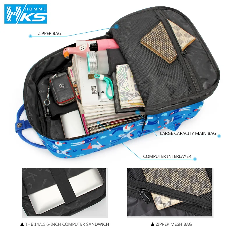 College Printing Style Waterproof Canvas Women Laptop Backpack Large Capacity Backpacks Travel bag Teenage Girls Boys Schoolbag