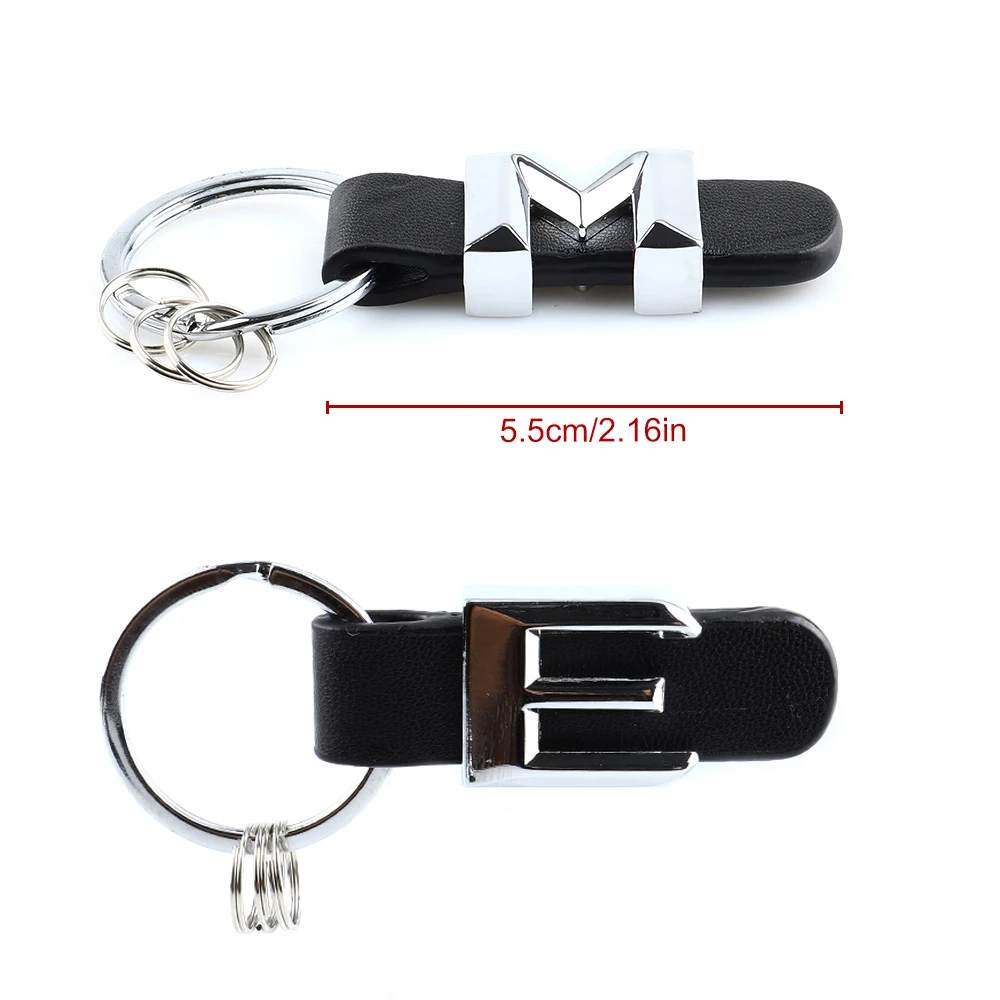 DSYCAR 3D Car Key Chain Metal Letter Leather Strap keychain For Mercedes Benz A B C D E G S Class Car Keychain leather Key Rings