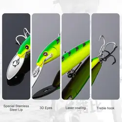NOEBY Crankbait – Señuelo de arrastre profundo con labio metálico para mar