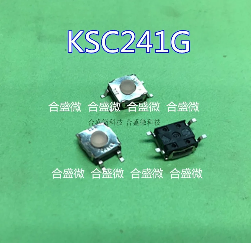 Interruttore SMD 5PCS KSC241G Pulsante morbido in silicone 6.2*6.2*3.5 KSC241G LFS