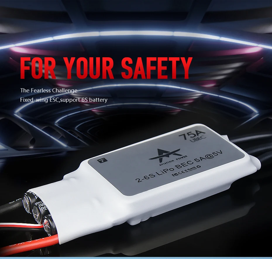 T-MOTOR ESC AT20A AT30A AT40A AT55A AT75A AT Electronic Speed Controller for aeroplane radio controlled Airplane