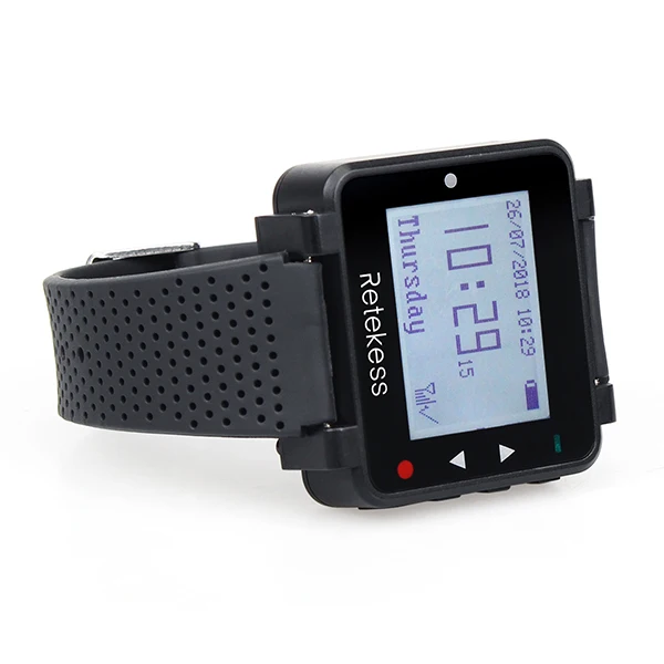 Retekess T128 Restaurant Pager Drahtlose Kellnerrufsystem 2 Uhr Empfänger + 10 stücke T117 Ruftaste Für Cafe Klinik – Detail 20