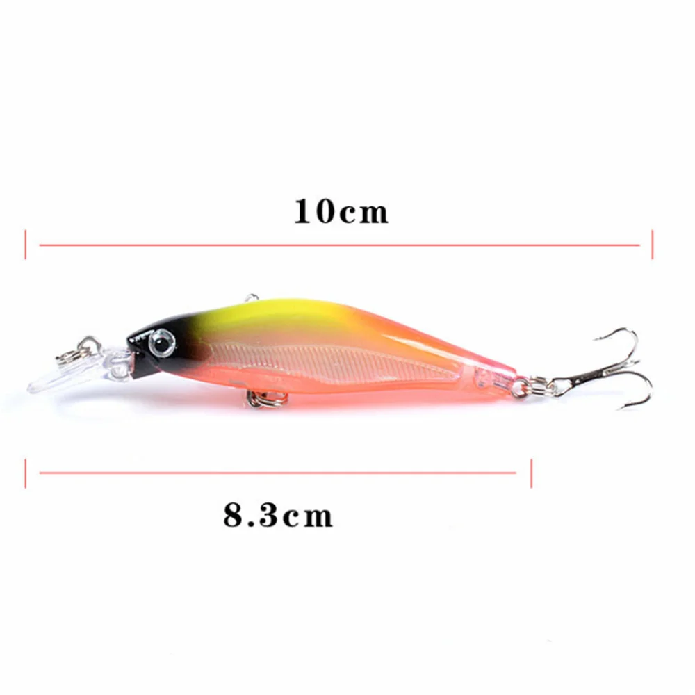 1Pcs Floating Laser Minnow Fishing Lures 8.3cm 6.2g Wobbler Crankbait Tackle 3D Eyes Hard Plastic Bait  Bass Pike Carp Fishing