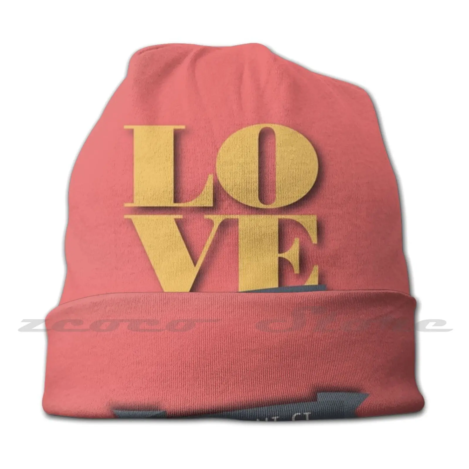 Love Is In The Air Knit Hat Elastic Soft Personalized Pattern Present Cap Love Air Song Lyrics Passion Wedding Kiss Cool