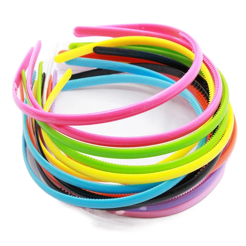 Super Affordable Candy Color Plastic Headband for Adults and Children, Korean Sweet Girls, Kawaii Hair Band for Kids, 0.8cm,1pcs