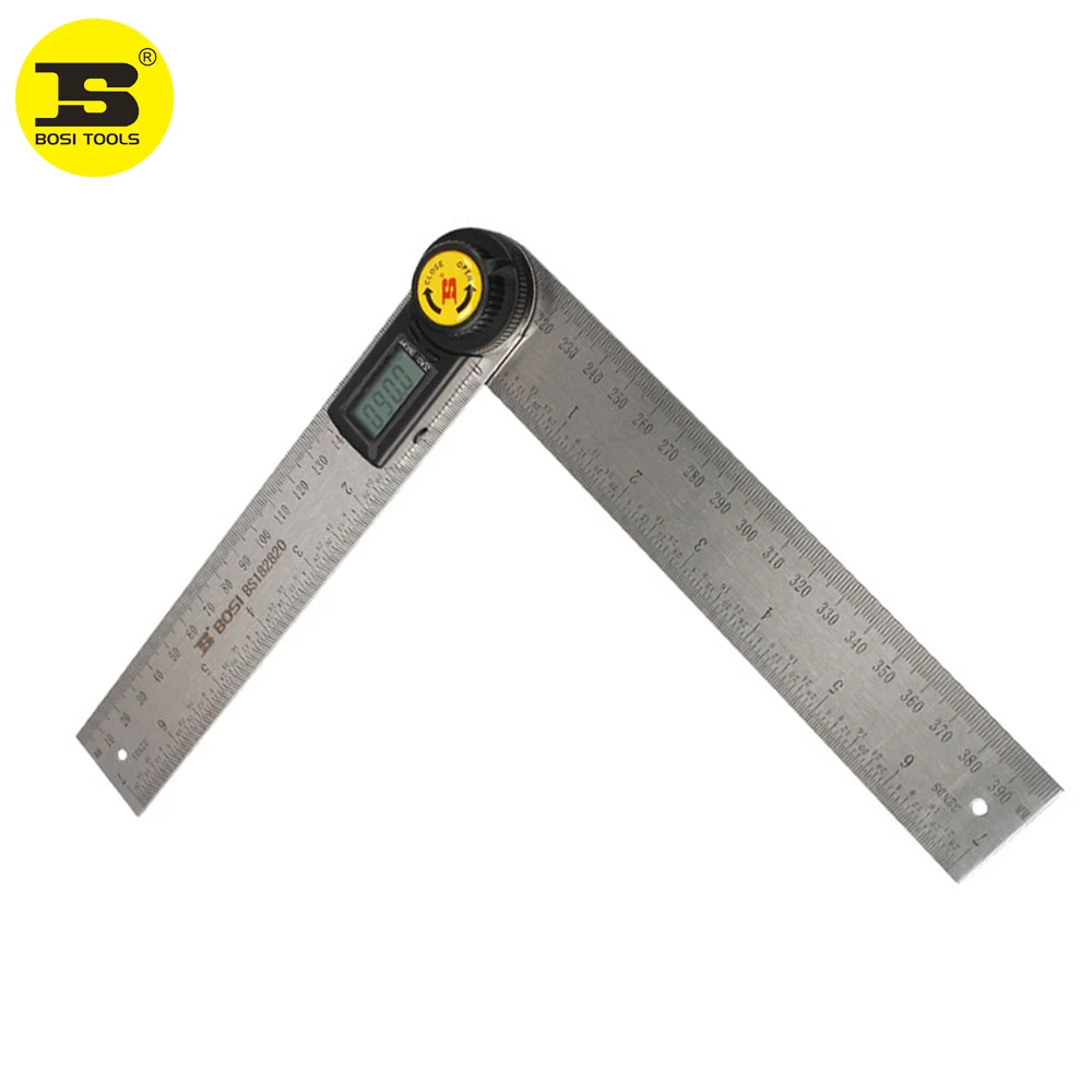 BOSI 200mm Battery Digital Angle Finder Rule Protractor