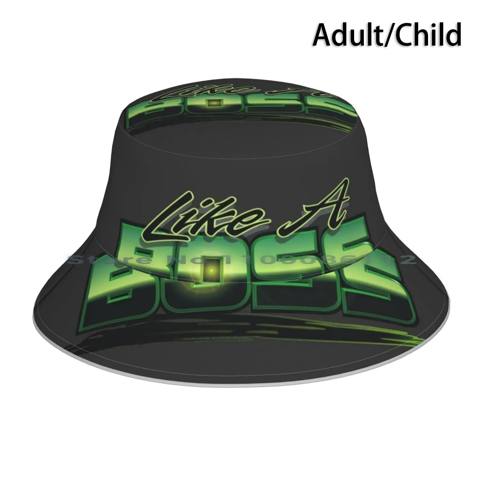 Like A Bucket Hat Sun Cap Like A Jefe Patron Coolio Dude Idiom Sayings Green Black Thom Pettit Thomas Pettit Foldable Outdoor