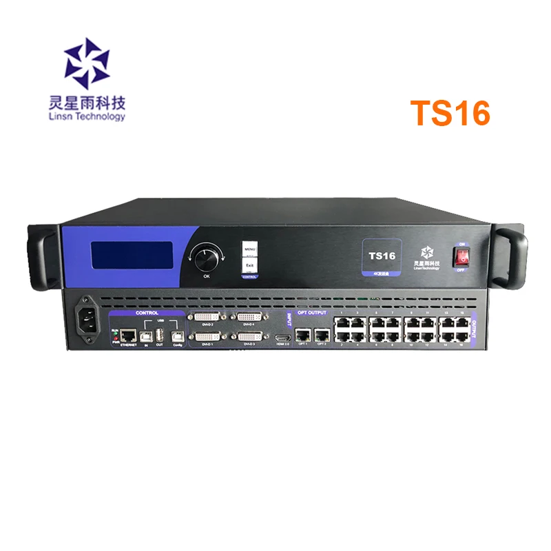 Linsn TS16 linsn control system full color led sending box support  led display indoor outdoor big display