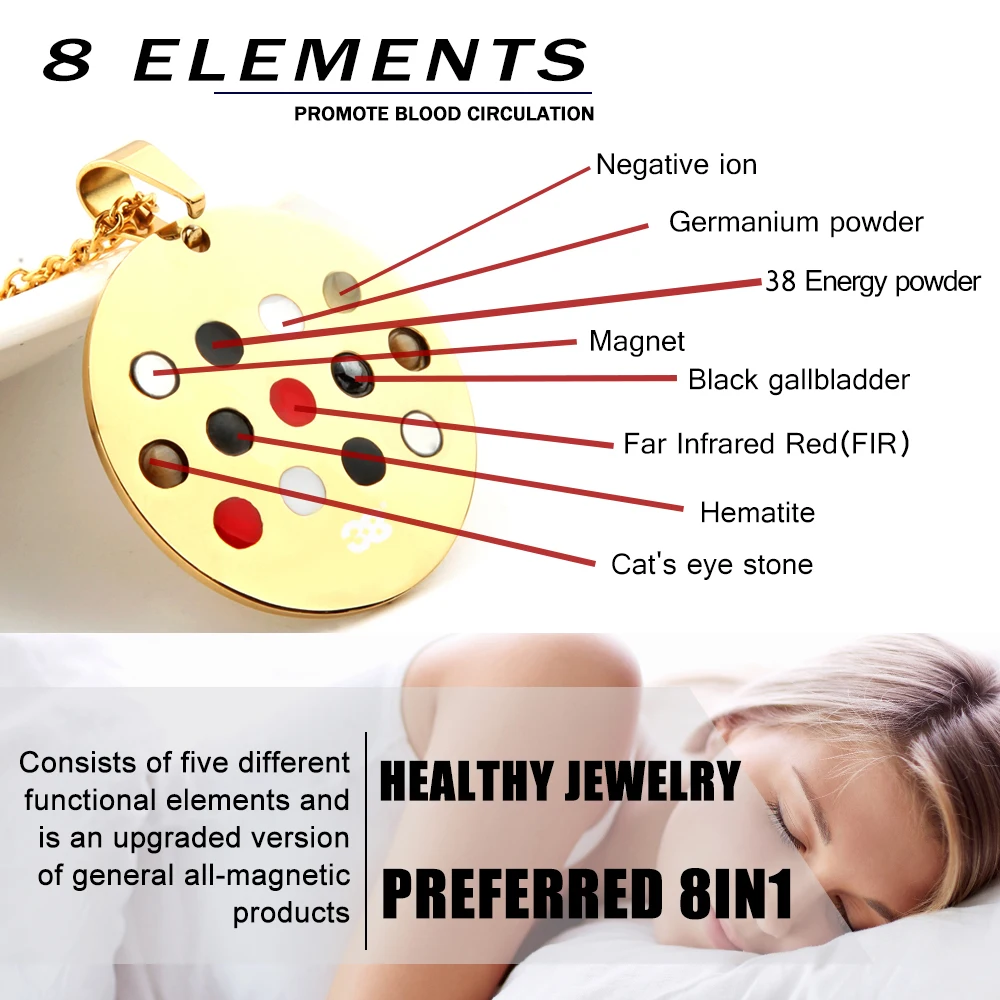 Charms Classic Elegant Energy Pendant Magnetic Therapy Holiday Family New Year GIFT