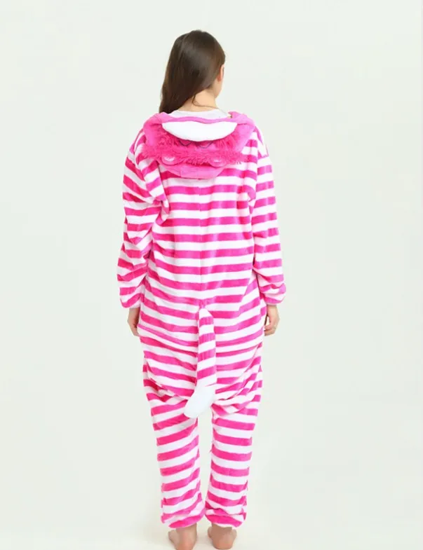 Kigurumi Children Christmas Sleepsuit Cheshire Cat Pajamas Onesie Animal Rompers Jumpsuit Cartoon Cosplay Costumes Pyjama