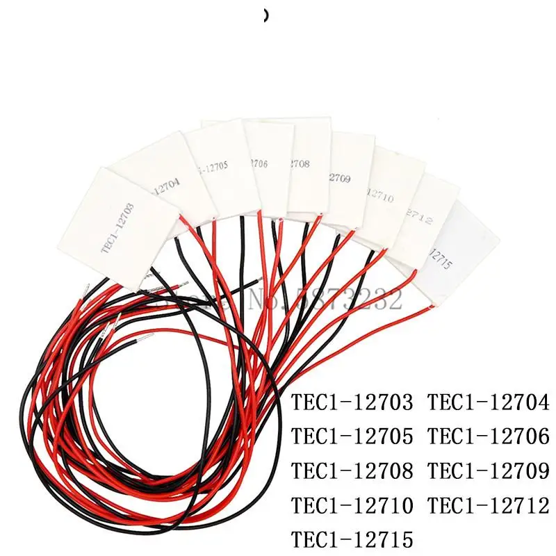 TEC1-12706 12703 12704 12705 12708 12709 12710 12712 12715 Thermoelectric Cooler Peltier 40*40MM 12V Peltier Elemente Module