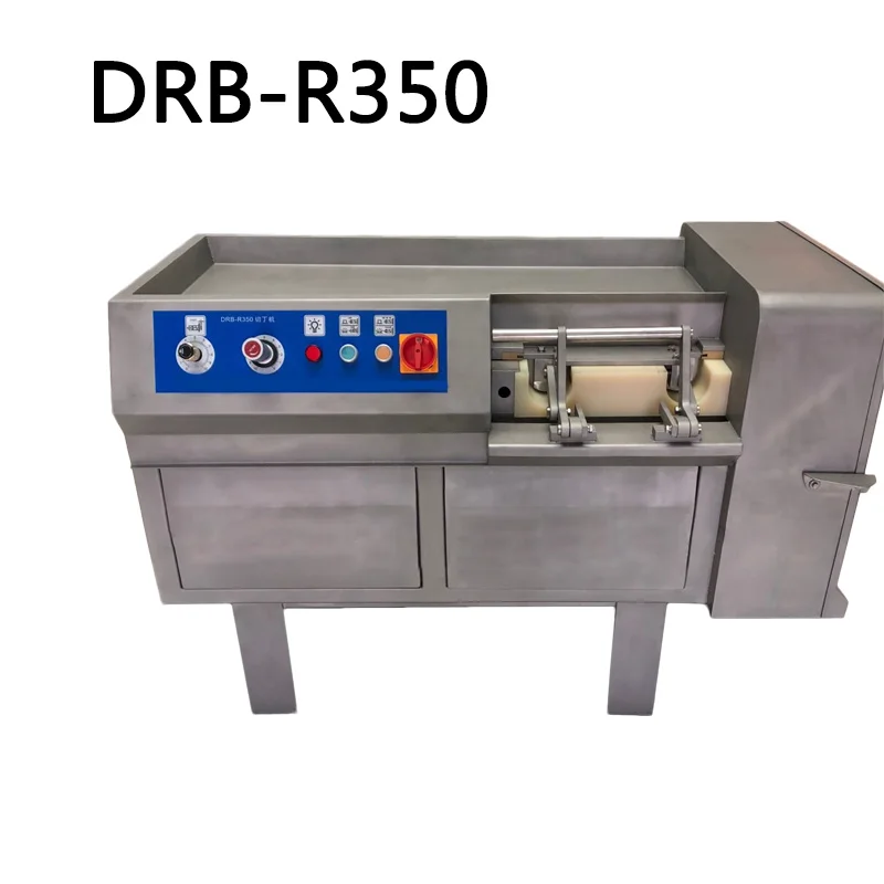 Commercial automatic dicing machine Stainless steel fresh meat dicer DRB-R350 Micro-frozen meat granule cutting machine 380V 3KW