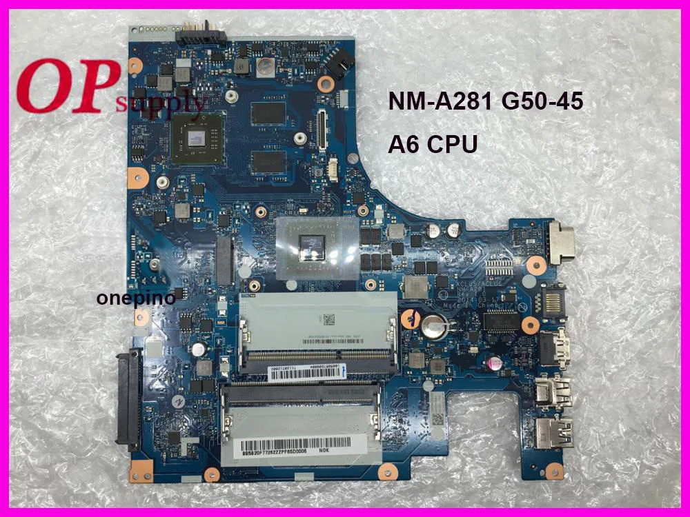 

ACLU5/ACLU6 NM-A281 fit For Lenovo G50-45 Laptop motherboard A6 CPU with GPU tested working