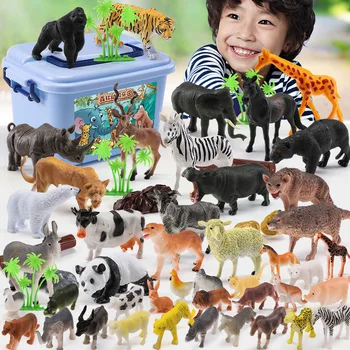 Animal world zoo animal model figure action toy set cartoon simulation animal cute plastic educational toy for children kids Animal world zoo animal model figure action toy set cartoon simulation animal cute plastic educational toy for children kids
