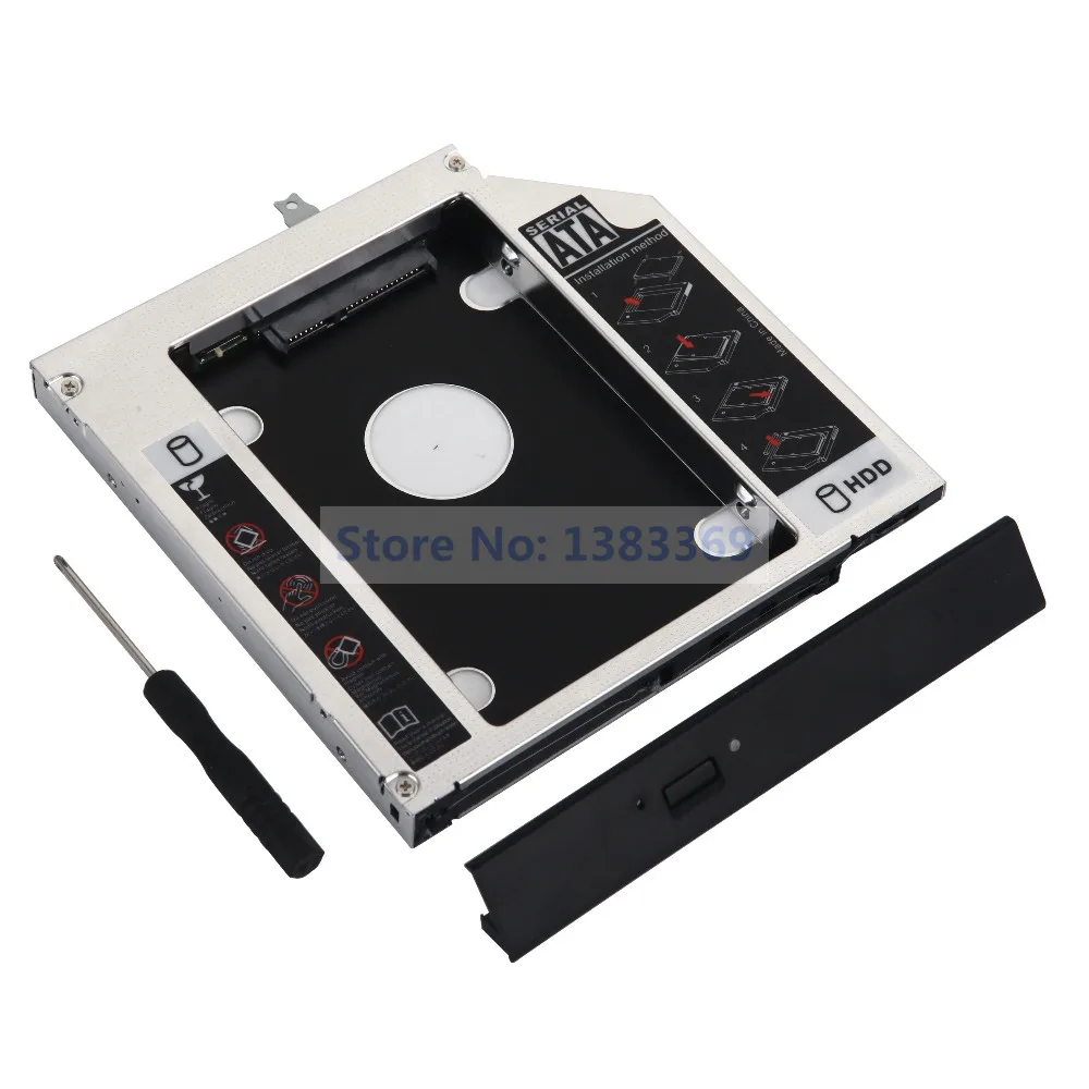 SATA 2nd Hard Drive SSD HDD Caddy Adapter Frame for Lenovo ThinkPad L410 L412 L420 L421 With Bezel and Bracket