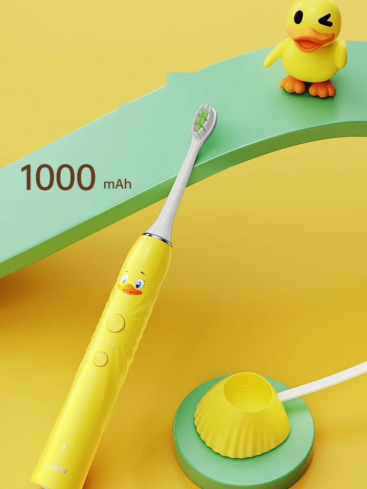 Lmn sonic escova de dentes elétrica para crianças ultra sonic automático atualizado usb recarregável à prova dn1 água escova de dentes (n1)