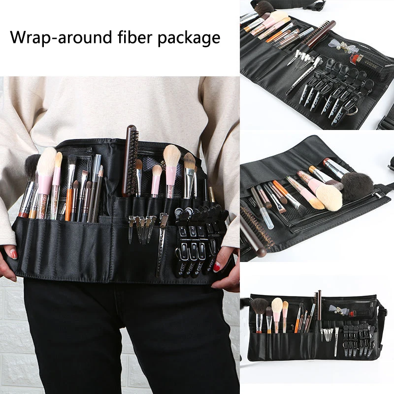 Borsa per trucco professionale marsupio borsa per pennelli cosmetica da donna con cintura borsa per trucco da viaggio borsa per Organizer custodia