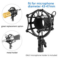 High Quality Metal Condenser Microphone Shock Mount Holder Clip Studio Recording Stand Mic Bracket for BM 800 T669 Microphone