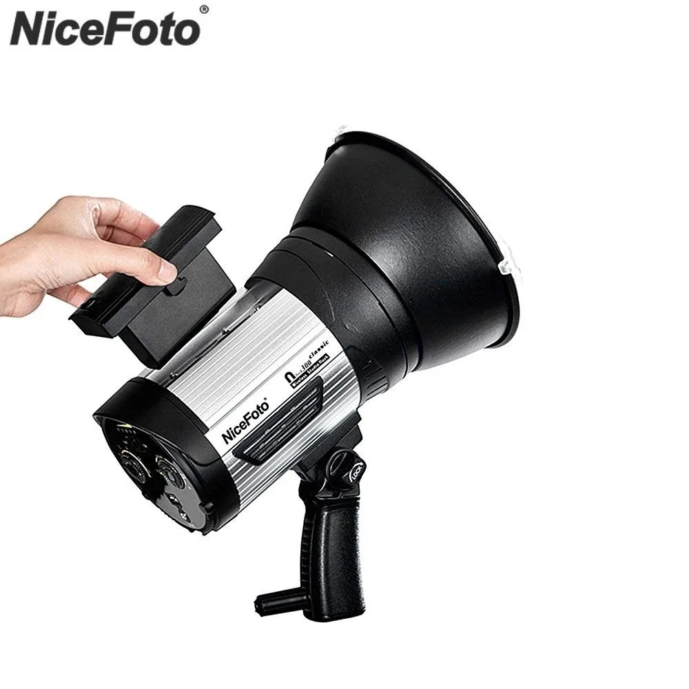 

NiceFoto nflash300 300Ws GN54 Wireless Studio Flash with Built-in Wireless Hi-speed Flash Light for Outdoor Flash