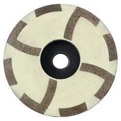 Solidure 100mm fine grit resin filled diamond grinding cup wheels with Iron backer for grinding stone,concrete and tiles