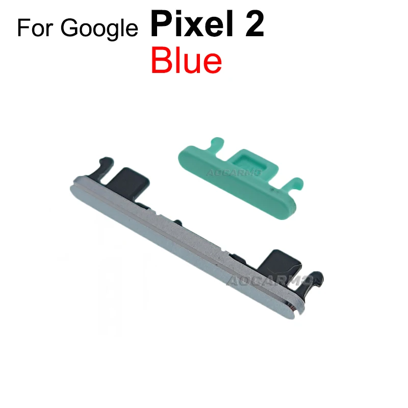 Aocarmo – pièces de rechange pour bouton latéral Power & Volume, pour Google Pixel 2 XL 2XL