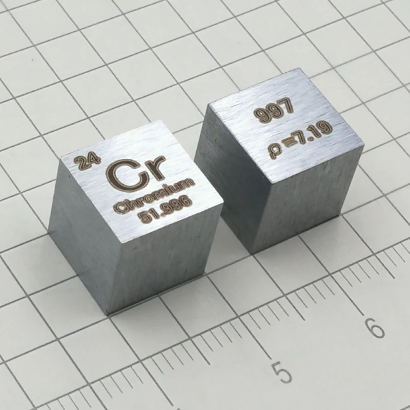 

1pc 99.7% Pure Cr Cube 7.2g Chromium Metal Carved Element Periodic Table Craft Cr Cube Wonderful Collection