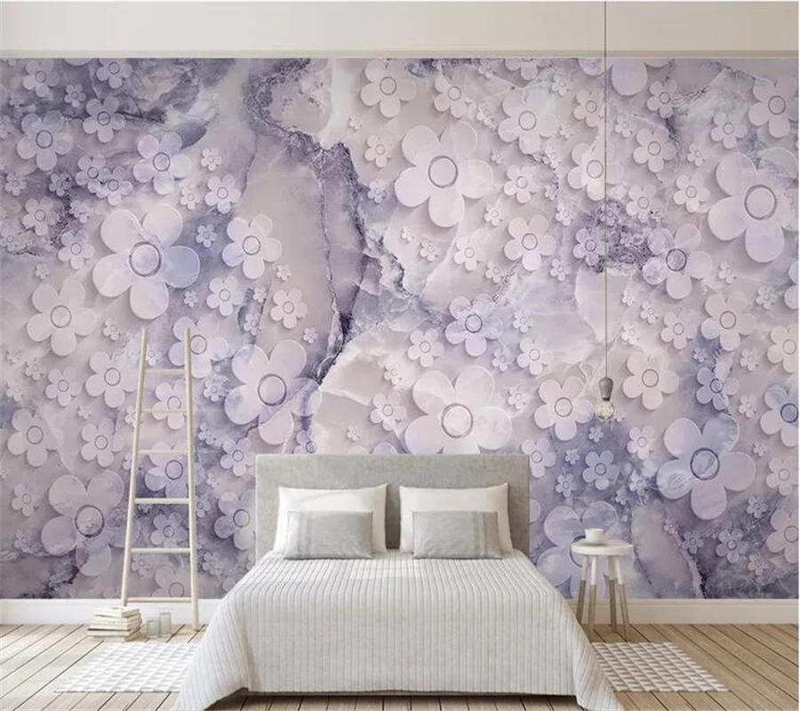 

mural Custom wallpaper 3D three-dimensional embossed jade carving living room marble TV background wall papel de parede