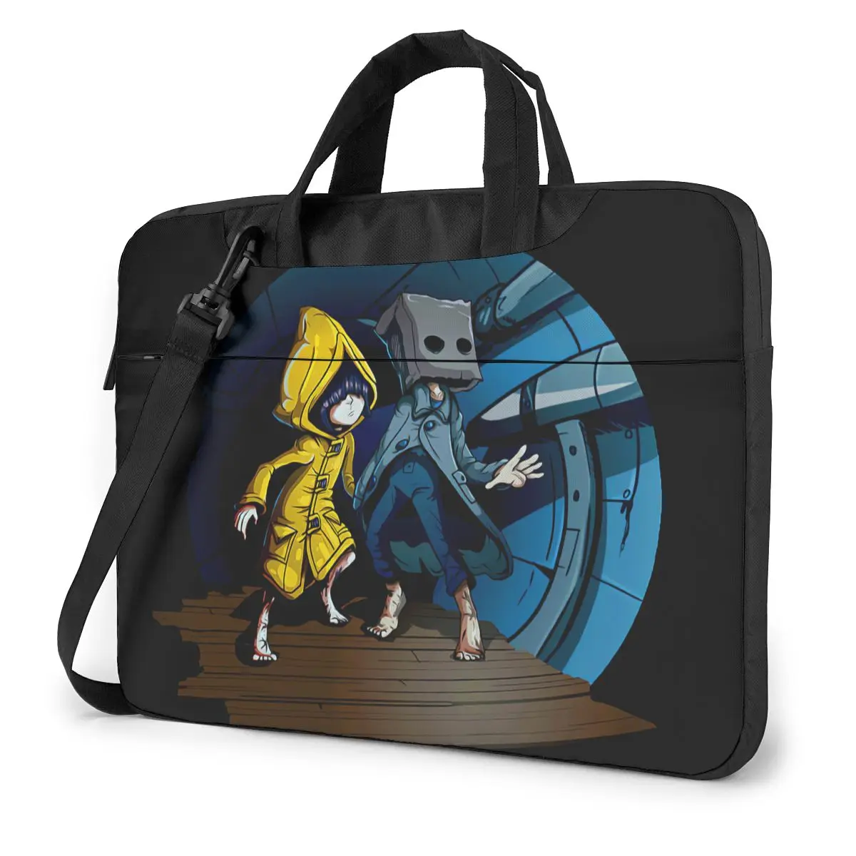 Game Little Nightmare 2 Laptop Bag Case Protective Vintage Computer Bag Bicycle Crossbody Laptop Pouch