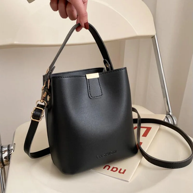 Fashion Ladies Handbags Designer Crossbody Bags For Women Small Bucket Shoulder Bag Pu Leather Travel Messenger Bags