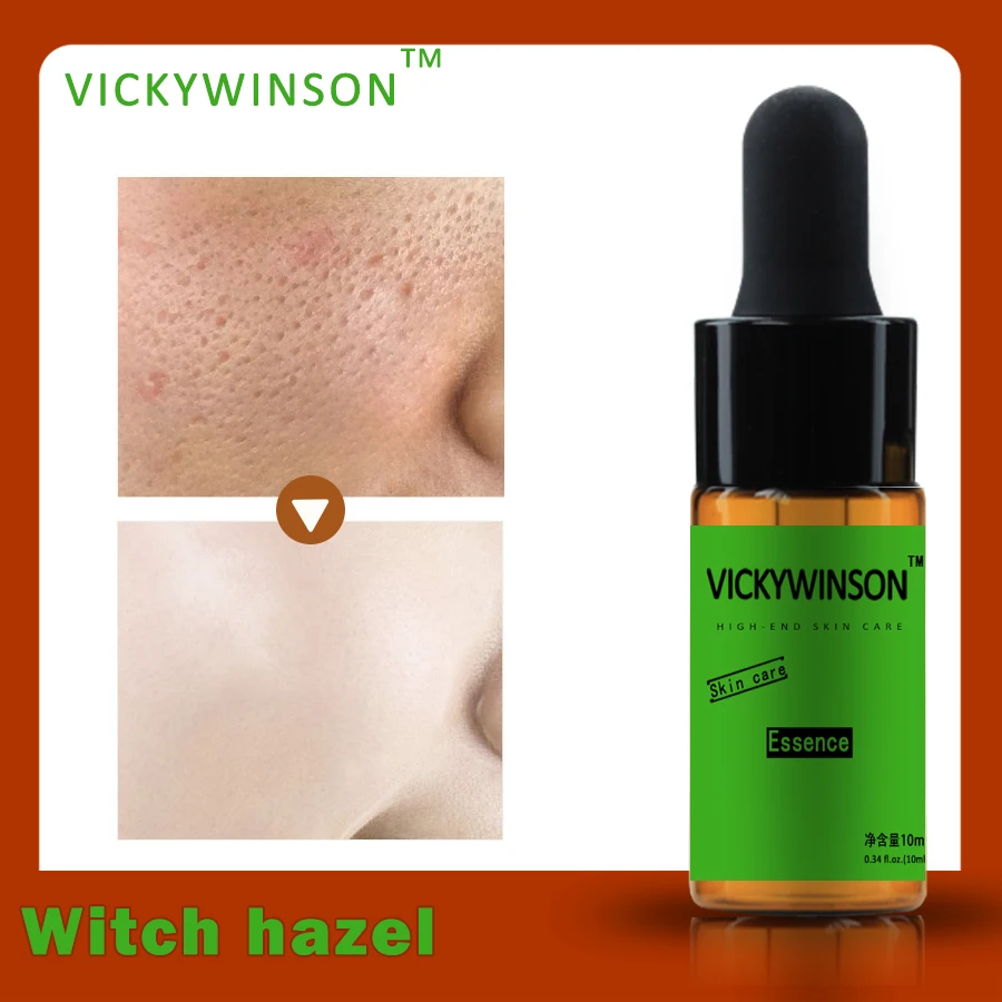 Witch hazel essence 10ml Face Serum Pore Contraction Essence Serum Moist Anti-aging Wrinkles Pore Shrink Repair Skin Care