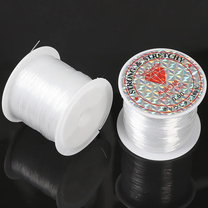 0.2/0.3/0.4/0.5/0.6/0.8mm 10-100m Transparent Non-Stretch Fish Line Wire Nylon String Beading For Making Necklace DIY